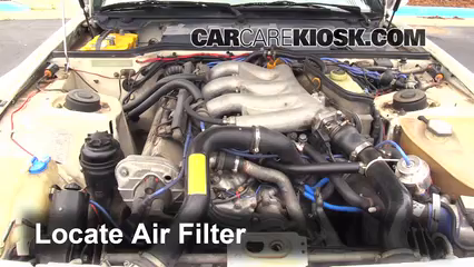 1987 Porsche 944 Turbo 2.5L 4 Cyl. Turbo Air Filter (Engine) Replace
